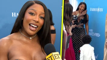 Watch Muni Long's Son Run to Victoria Monet on the Red Carpet! (Exclusive)