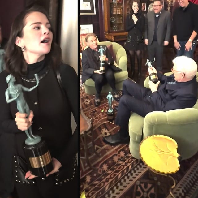 Selena Gomez Recreates SAG Win For Martin Short and Steve Martin Who Missed Out