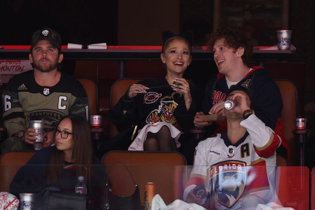 Ariana Grande and Ethan Slater